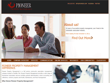 Tablet Screenshot of pioneerpropertymgt.com